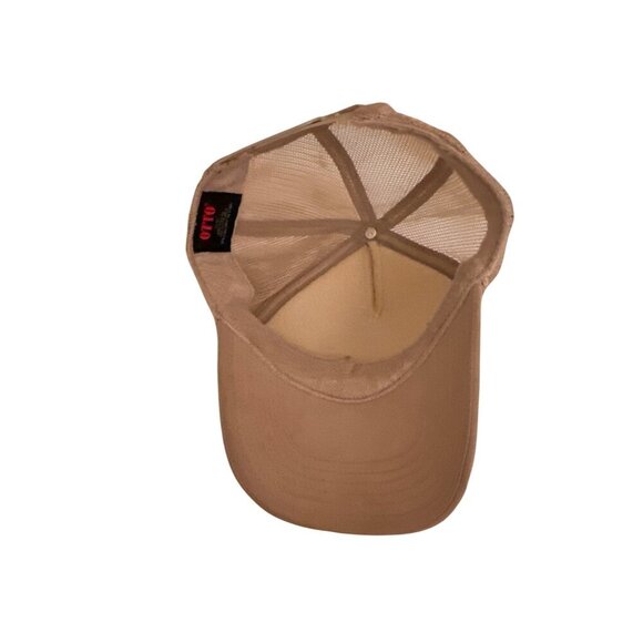 Koloa Surf Co. Beige Trucker Hat With Mesh Back & Adjustable Snap Closure Embroi - Picture 4 of 6